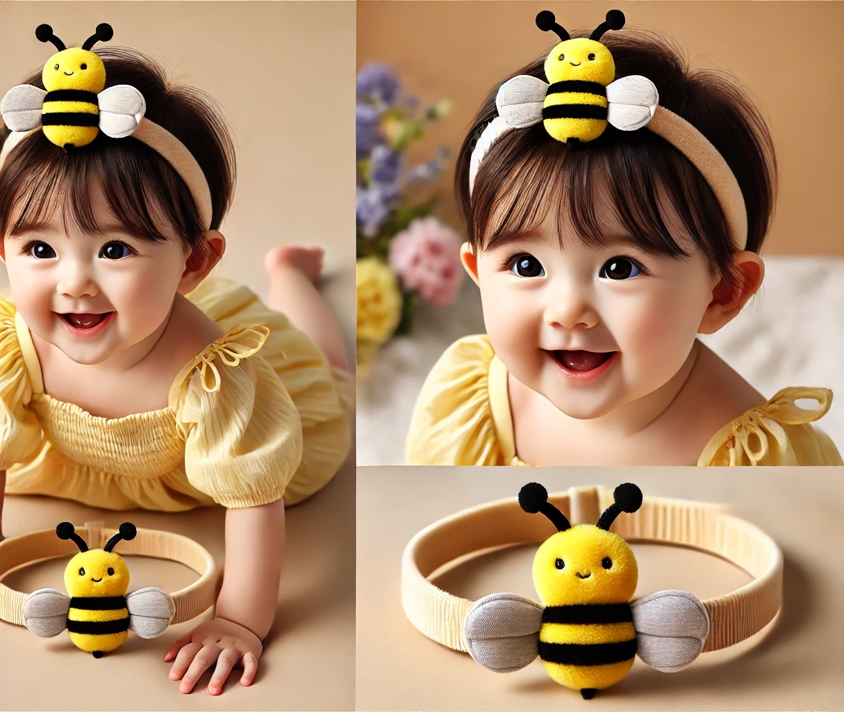 Baby Bee Cartoon Hea